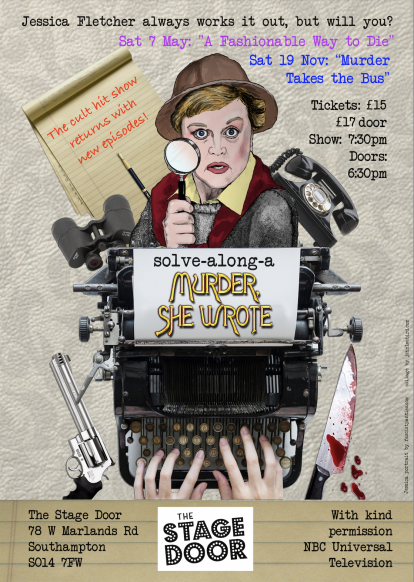 Solve along a Murder She Wrote @ @ The Stage Door Southampton