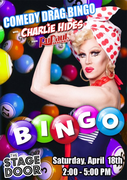 Comedy Drag Bingo with Charlie Hides from Ru Paul's Drag Race