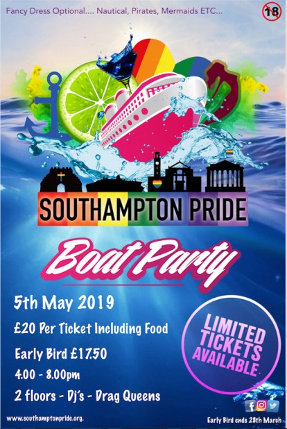 Southampton Pride Boat Party
