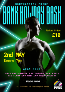Southampton Pride Bank Holiday Bash with Adam Renz and Special Guests